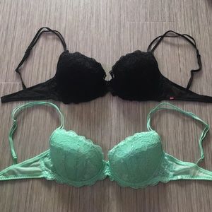 Victoria’s Secret lace demi bras - 32D